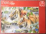 jumbo puzzel 1500 stukjes bengal tijgers, Comme neuf, Enlèvement ou Envoi