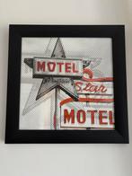 Cadre déco mural – Style vintage “Motel” – Format 3D, Enlèvement, Neuf