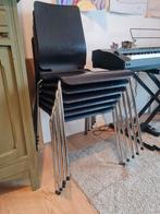 6 eetkamerstoelen IKEA, Ophalen, Gebruikt, Zwart, Vijf, Zes of meer stoelen