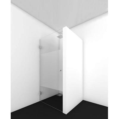 Van Rijn ST01 Nisdeur / douchedeur 90x200 Helder Glas, Doe-het-zelf en Bouw, Sanitair, Nieuw, Douche, Chroom, Glas, Ophalen