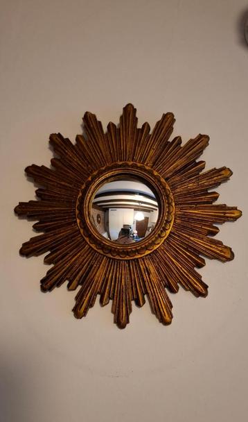 Vintage brocante zonnespiegel beschikbaar voor biedingen
