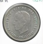 12241 * BOUDEWIJN * 250 frank 1976 vlaams, Postzegels en Munten, Munten | België, Zilver, Verzenden