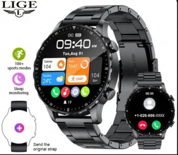 LIGE Nieuwe Heren Smart Watch met 100+ Sportmodis (Nieuw)  beschikbaar voor biedingen