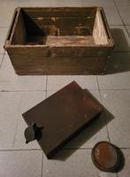 Houten kist Duits leger 40-45 + jerrycan, Ophalen