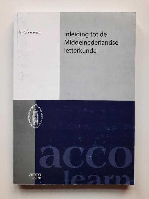 Cursus Inleiding tot de Middelnederlandse letterkunde, Livres, Livres d'étude & Cours, Comme neuf, Enseignement supérieur, Enlèvement ou Envoi