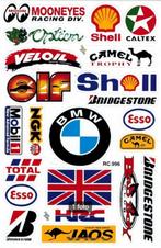 Elf NGK Camel BMW Total HRC Mooneyes Mobil stickervel motor, Motoren, Ophalen of Verzenden
