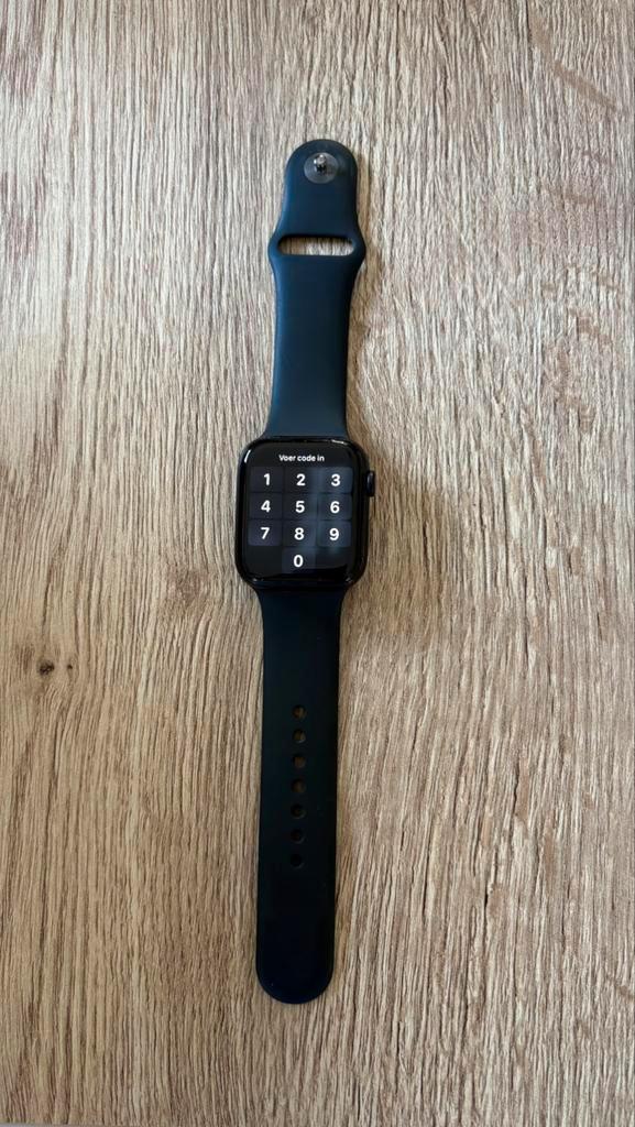 Apple Watch SE (GPS + Cellular) – 44mm, Handtassen en Accessoires, Smartwatches, Zo goed als nieuw, iOS, Zwart, Afstand, Calorieverbanding