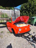 Zeer leuke fiat 500 oltimer omgebouwd tot bbq aanhangwagen., Ophalen of Verzenden
