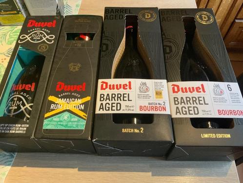 4 bouteilles de Duvel vieillies en fût, Collections, Marques de bière, Neuf, Autres types, Duvel, Enlèvement