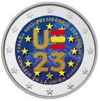 2 euros Espagne 2023 Présidence de l'UE colorée, Timbres & Monnaies, Monnaies | Europe | Monnaies non-euro, Enlèvement ou Envoi