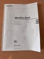 Sony Minidisc deck MDS-JA30ES, Ophalen of Verzenden
