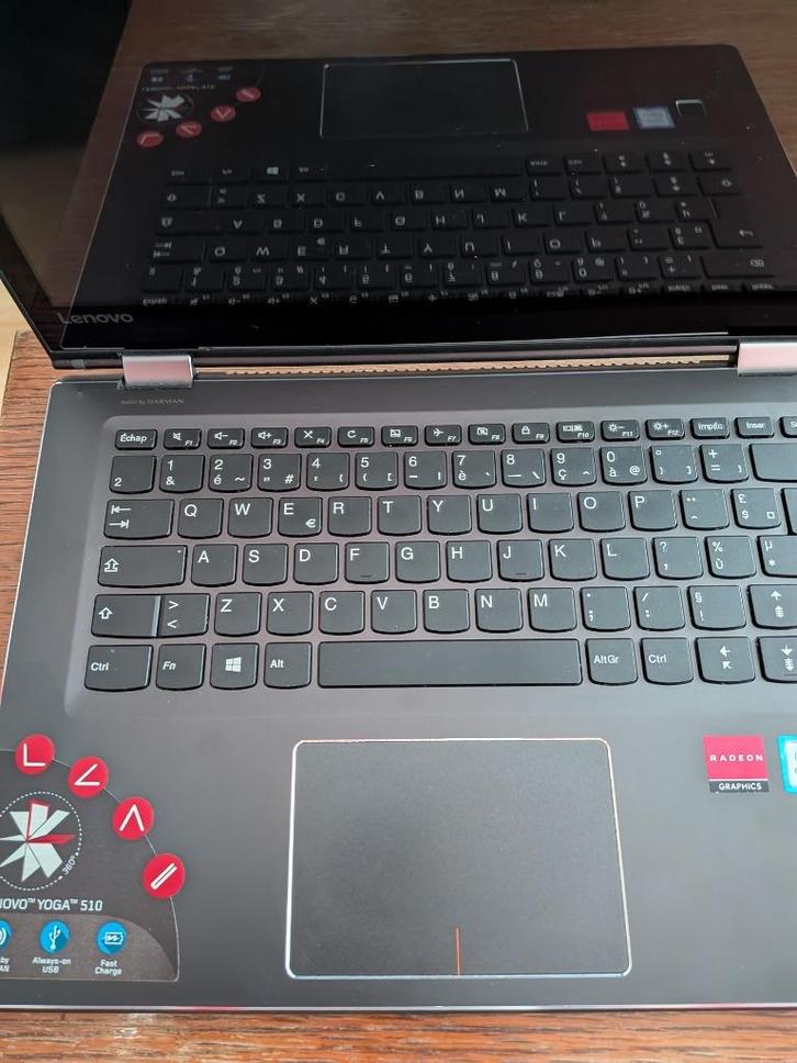 Lenovo Yoga 510, Computers en Software, Windows Laptops, Gebruikt, 14 inch, SSD, 2 tot 3 Ghz, 8 GB, Qwerty, Met videokaart, Met touchscreen