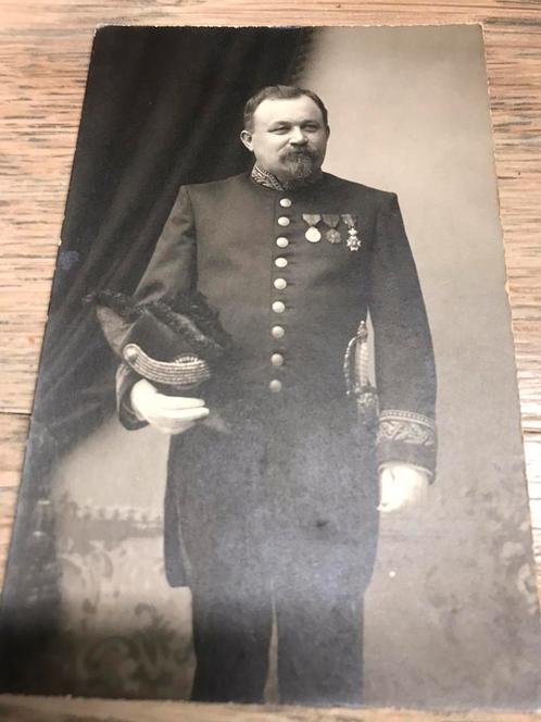 Uniforme photo pour carte postale de Malines 1919, Collections, Photos & Gravures, Utilisé, Photo, Costume traditionnel, Avant 1940