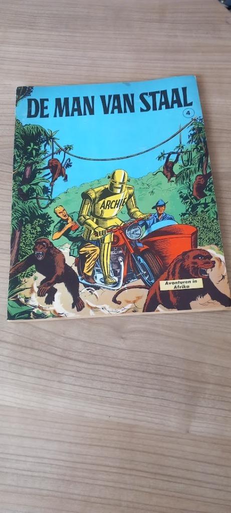 Archie,de man van staal.Album nr 4.Avonturen in Afrika. 1ste, Boeken, Stripverhalen, Gelezen, Eén stripboek, Ophalen of Verzenden