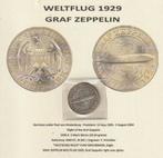 Muntstuk 5 Mark 1929, vlucht Graf Zeppelin, Verzenden, Duitsland, Losse munt