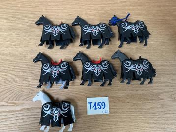 PLAYMOBIL T159 - LOT 7 RIDDERPAARDEN beschikbaar voor biedingen