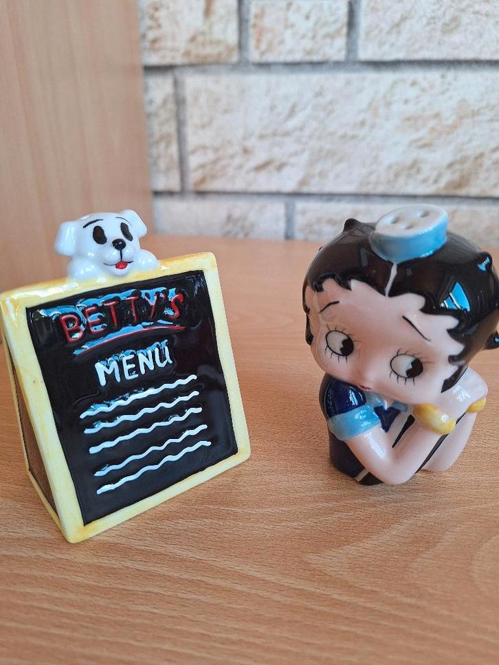 Betty Boop Menu Salt & Pepper 2000, Verzamelen, Beelden en Beeldjes, Nieuw, Mens, Ophalen of Verzenden