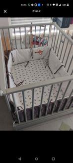 Park omranding en inlegkussen/mat met hoes, Enlèvement, Utilisé, Rectangulaire, Tapis de parc