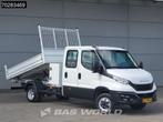 Iveco Daily 35C16 3.0L Kipper met Kist Dubbel Cabine Dubbell, Auto's, Bestelwagens en Lichte vracht, Stof, Gebruikt, Euro 6, 4 cilinders