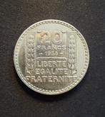 20 Fr Turijn 1938, Ophalen of Verzenden, Frankrijk, Setje, Zilver