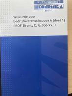 Wiskunde voor bedrijfswetenschappen A: deel 1, Boeken, Ophalen of Verzenden, Zo goed als nieuw, Hoger Onderwijs