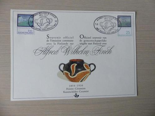 Herdenkingskaart 1991 :  België / Finland (2417), Postzegels en Munten, Postzegels | Europa | België, Ophalen of Verzenden