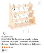 Support pour bracelets ou colliers, Bijoux, Sacs & Beauté, Bracelets, Enlèvement, Neuf, Beige, Bois