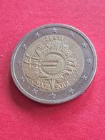 2012 Estonie 2 euros 10 ans de l'introduction espèces euro, Timbres & Monnaies, Monnaies | Europe | Monnaies euro, 2 euros, Estonie
