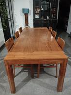 Table et chaises en teck, Maison & Meubles, Tables | Tables à manger, Teck, Comme neuf, Enlèvement, 50 à 100 cm