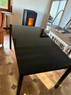 Zwarte eettafel, Huis en Inrichting, Tafels | Eettafels, Ophalen, Zo goed als nieuw