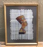 Kader met echte Egyptische Papyrus, Ophalen of Verzenden, Gebruikt