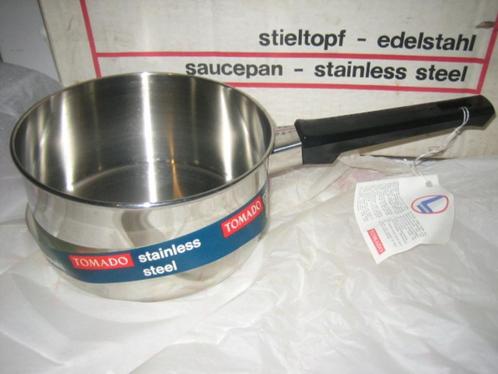 Steelpan  inox 18/10 van " TOMADO", Huis en Inrichting, Keuken | Potten en Pannen, Zo goed als nieuw, Kookpan of Snelkookpan, Inox