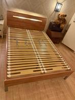Bed met verlichting 140x200cm, Ophalen, Beige, 140 cm, Zo goed als nieuw