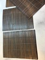 Set de table en bambou 6 pièces - très bon état, Enlèvement ou Envoi, Comme neuf, Rectangle, Intérieur