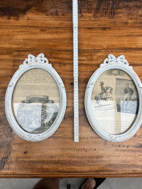 Foto kaders uit hout met glas vintage., Antiek en Kunst, Curiosa en Brocante, Ophalen