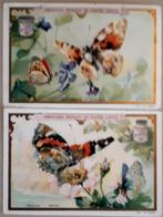 2 CHROMOLITHOS/ LIEBIG S 519 FARFALE GRANDI 1897 edit BELGE, Antiek en Kunst, Ophalen of Verzenden