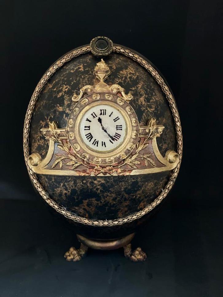 Prachtig handbewerkt struisvogel ei barok - steampunk, Antiek en Kunst, Kunst | Overige Kunst, Ophalen of Verzenden