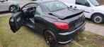 2006 Peugeot 206 CC 1.6İ 113.***dkm Gekeurd, Auto's, Peugeot, Zwart, 4 cilinders, Cabriolet, Zwart