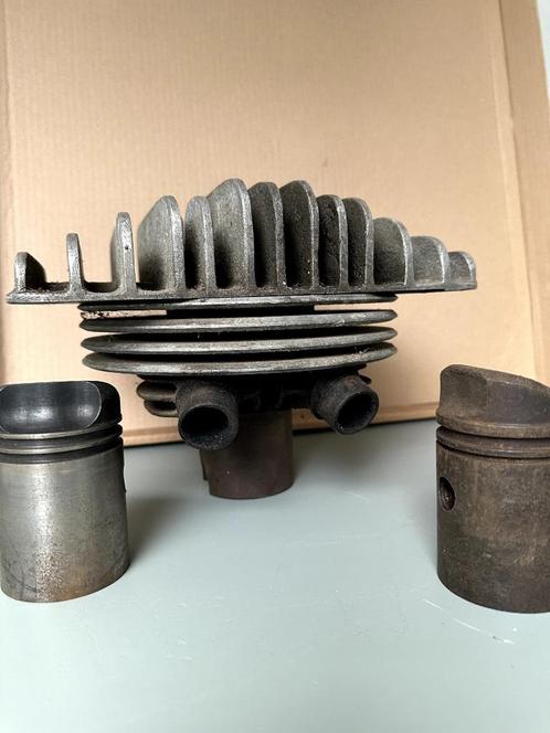 Vintage race cilinder , kop en 2 zuigers SS 125 cc, Motos, Tuning & Styling, Enlèvement