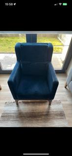 Fluwelen fauteuil als nieuw, Huis en Inrichting, Fauteuils, Zo goed als nieuw