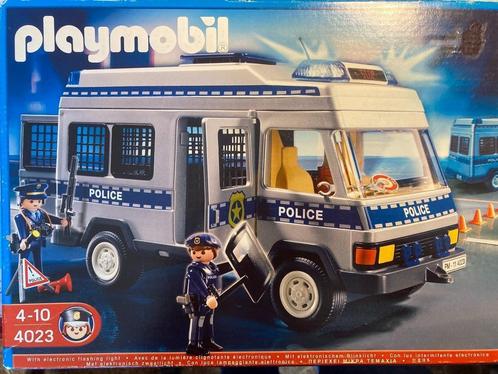 Fourgon police équipé - 4023, Kinderen en Baby's, Speelgoed | Playmobil, Zo goed als nieuw, Complete set, Ophalen