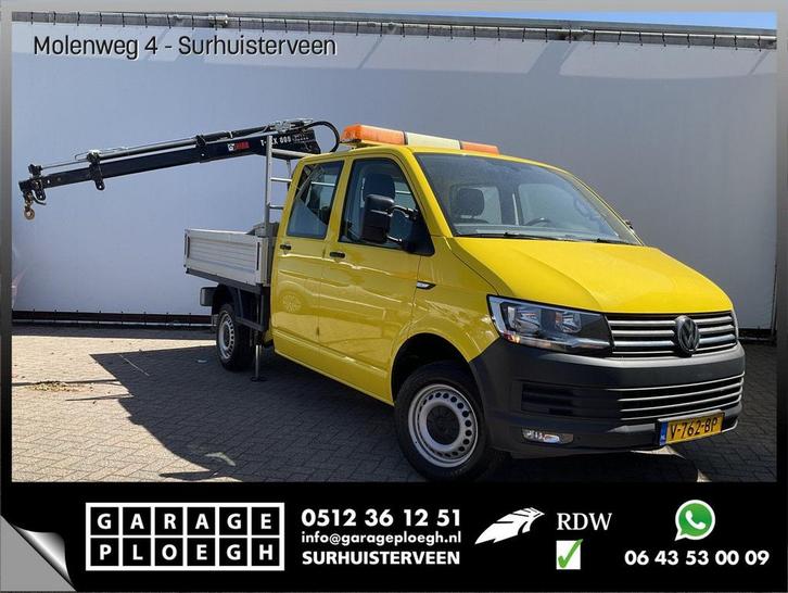 Volkswagen Transporter 2.0 TDI HIAB kraan Kastinrichting Tre, Auto's, Bestelwagens en Lichte vracht, Bedrijf, ABS, Airconditioning