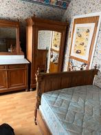 Chambre 4 pièces authentique et ancienne, Maison & Meubles, Chambre à coucher | Chambres à coucher complètes, Utilisé, Enlèvement ou Envoi