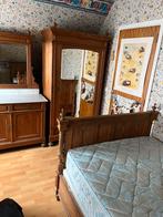 Chambre 4 pièces authentique et ancienne, Maison & Meubles, Chambre à coucher | Chambres à coucher complètes, Utilisé, Enlèvement ou Envoi