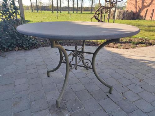 Ronde Tuintafel in Natuursteen, Tuin en Terras, Tuintafels, Ophalen