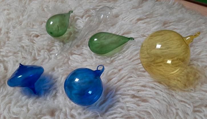 Vintage kerstballen uit de seventies, Handtassen en Accessoires, Edelstenen, Zo goed als nieuw, Ophalen of Verzenden