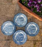 4 platte borden Royal Tudor Ware, Ophalen of Verzenden