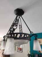 Lustre art déco muller frères signé, Antiquités & Art, Enlèvement