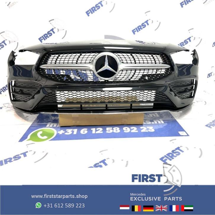 W118 C118 X118 CLA AMG BUMPER ZWART VOORBUMPER + DIAMOND GRI, Auto-onderdelen, Carrosserie, Bumper, Mercedes-Benz, Voor, Gebruikt