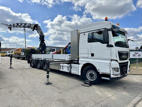 MAN TGX 35.420 8x4-4 TRIDEM + CRANE (26m!) HIAB X-HIPRO 408, Auto's, Vrachtwagens, Bedrijf, ABS, Elektrische buitenspiegels, Elektrische ramen